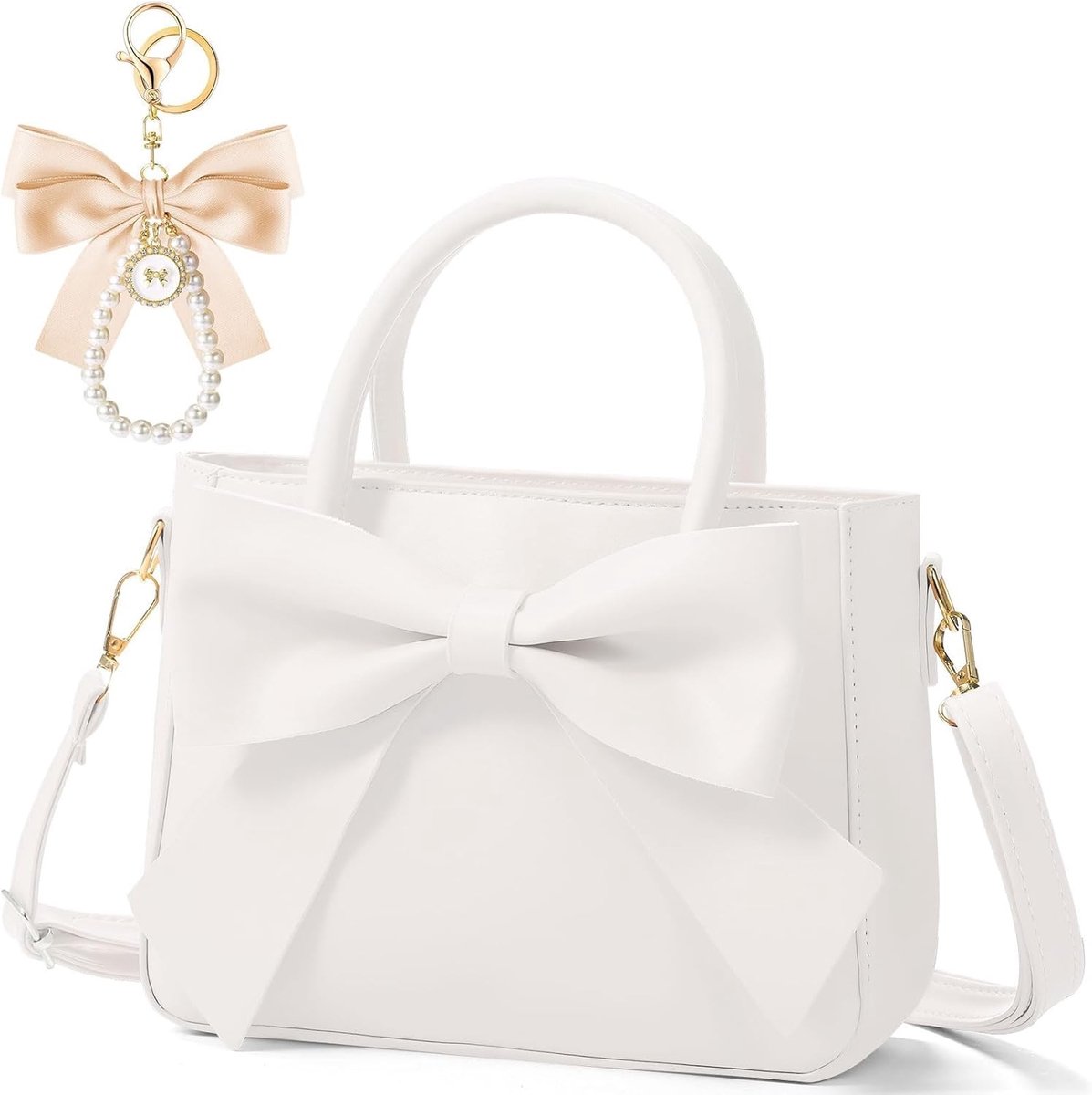 Leren crossbody tas voor dames met knoopsluiting, verstelbare schouderriem en stijlvolle uitstraling