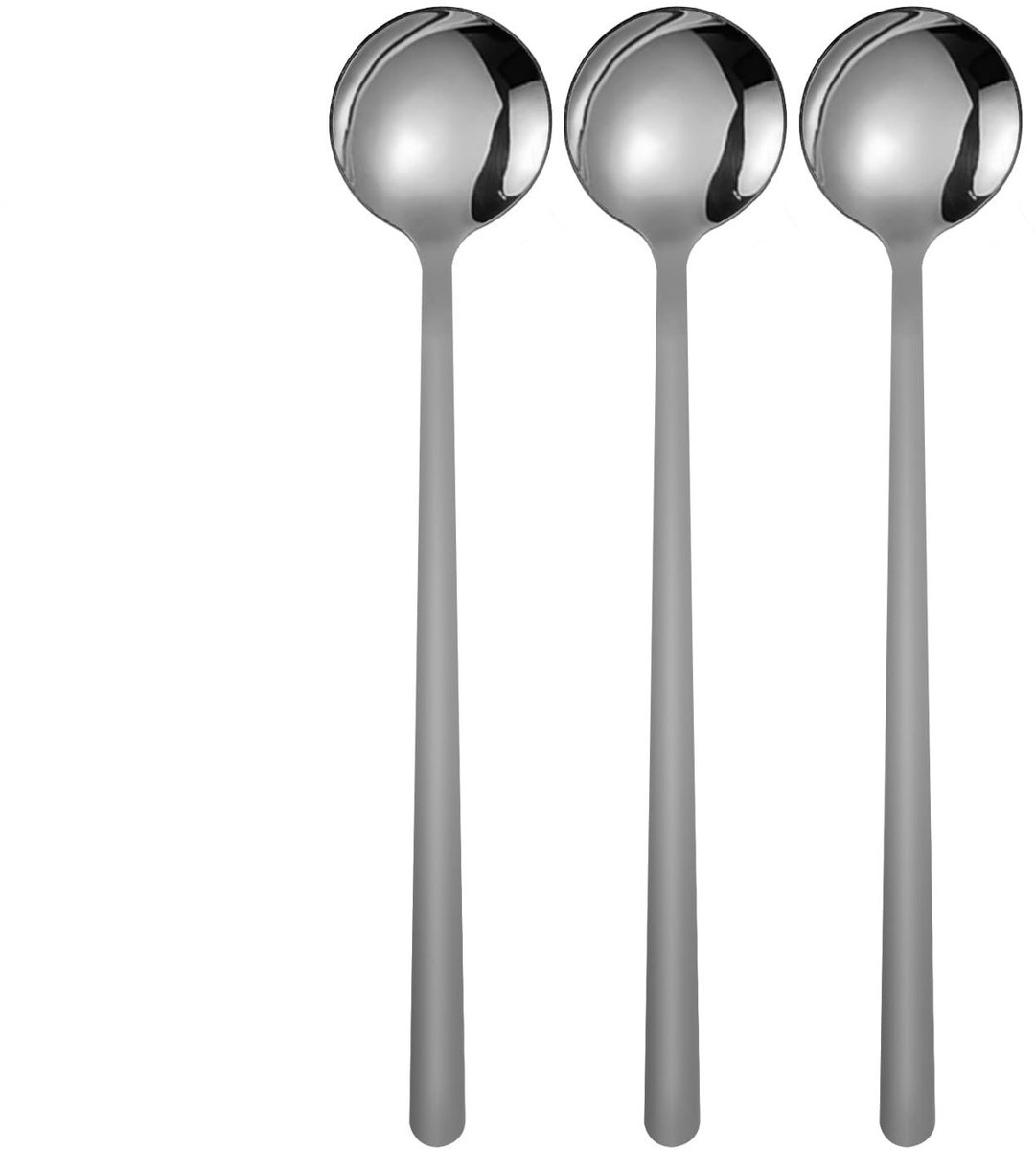 Set van 3 Koffielepels - Roestvrij Staal, 17,3 cm