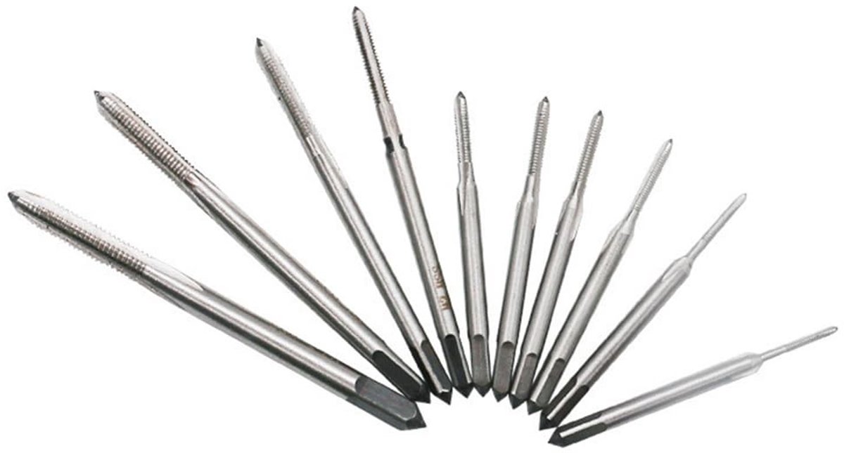 10-delige microtapset voor horloges en klokken - M1 tot M3.5