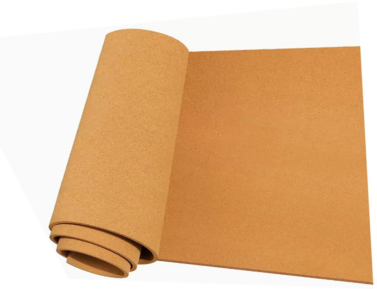 Kurkrol voor Geluidsisolatie - Bruin, 6 mm dik, 0.9 x 1 m