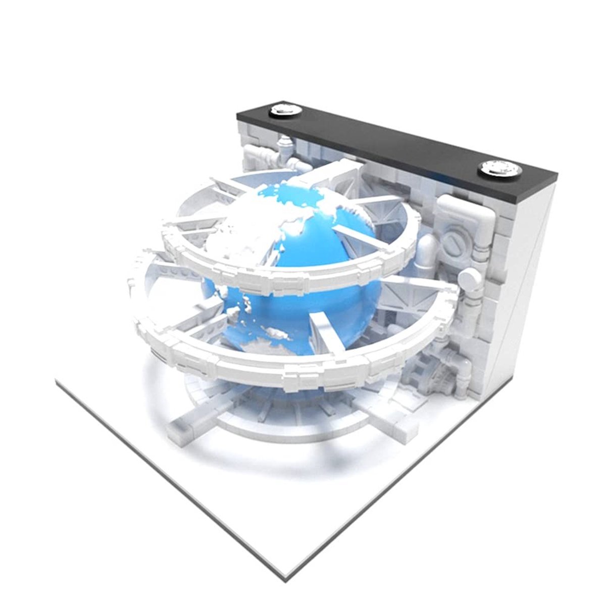 3D Memo Pad Aarde Model - Mini Bureau Kalender Decoratie