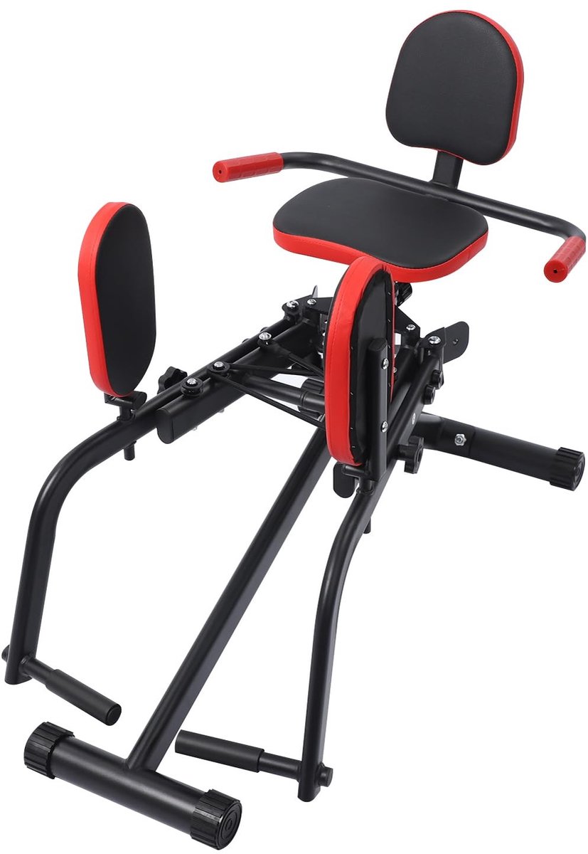 Heuptrainer voor afductie en adductie - Fitnessapparaat zwart