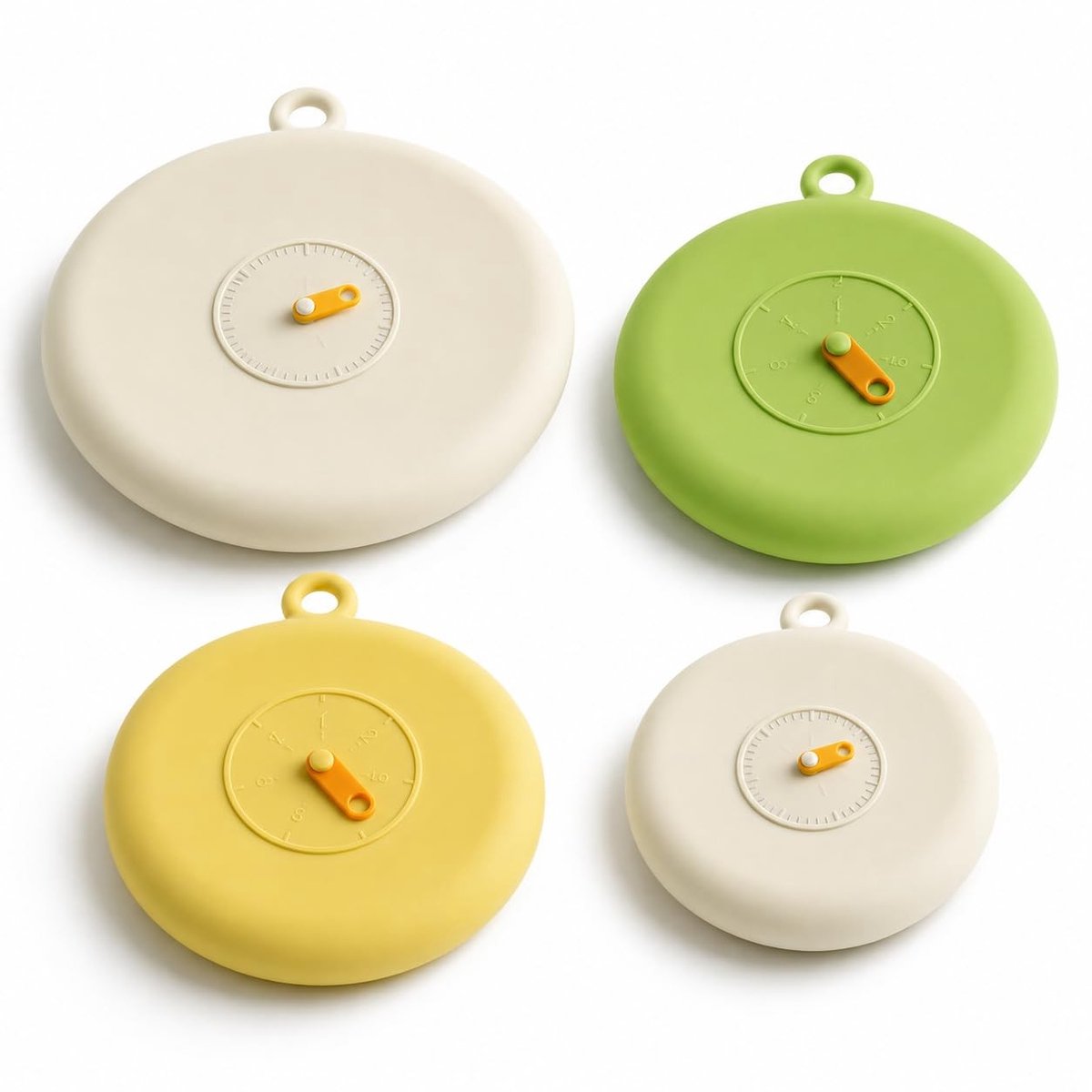 Rekbare Siliconen Deksels - Set van 4 Stuks