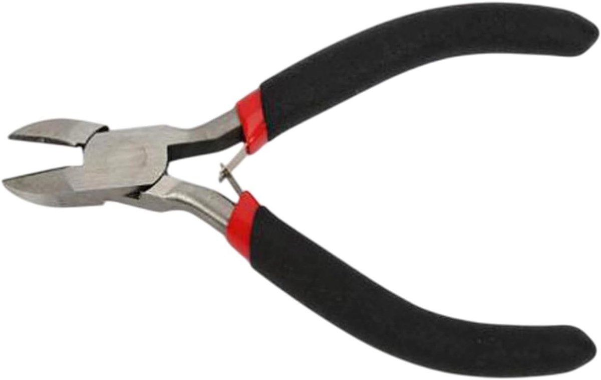 Kleine zijkniptang voor knutselen, ideaal voor het knippen van draden, kabels en modelbouwtoepassingen
