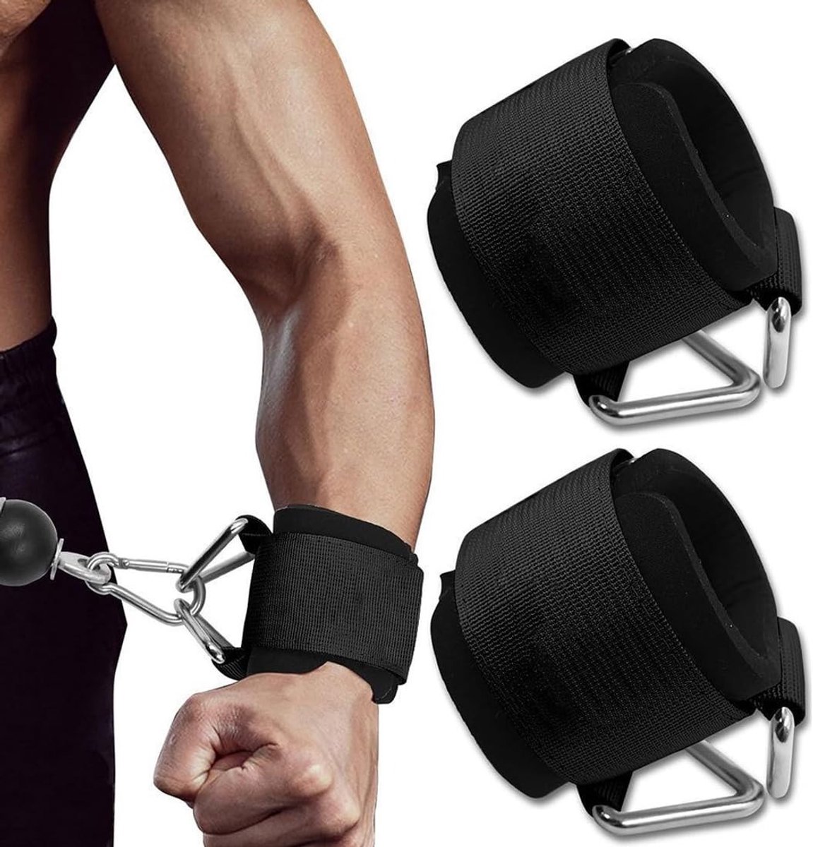 Set van 2 Polsbandages - Verstelbare sluiting voor fitness