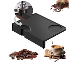 Premium silicone espresso tamper mat met randbescherming, antislip en waterdicht, ideale basis voor koffiemachine en barista accessoires, 22.1 x 16.9 cm