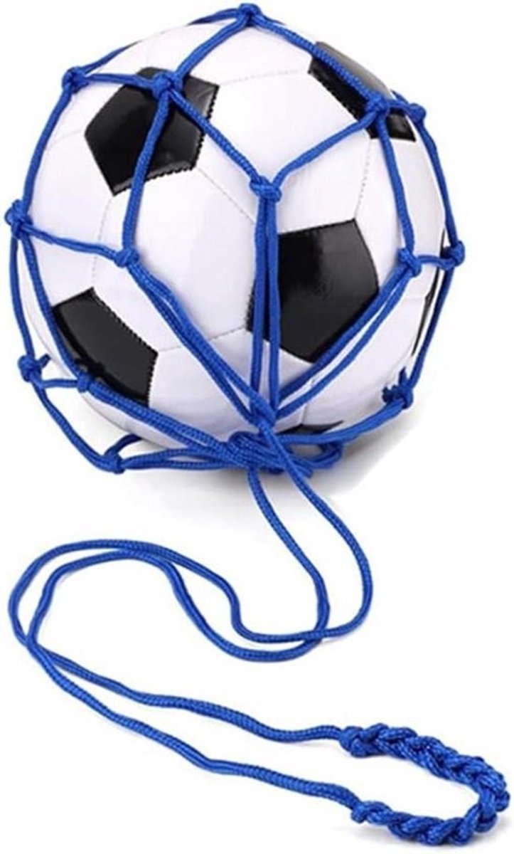 Voetbalbal nettas - Ballentas net - Voetbaltraining - Vergrendeld net ontwerp - 10 stuks - Blauw