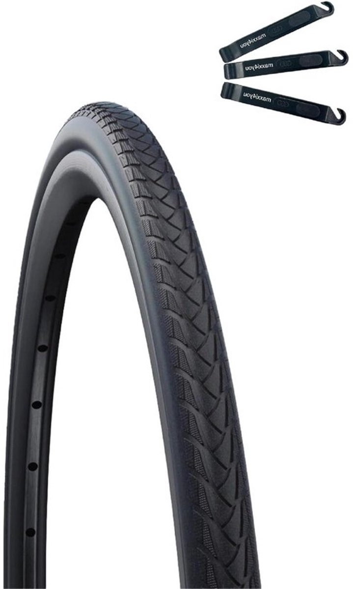 Rolstoelband Marathon Plus - Luchtband Rolstoel - Comfortabel Verplaatsen - SmartGuard Lekbescherming - 37-540 (24x1 3/8) - Zwart