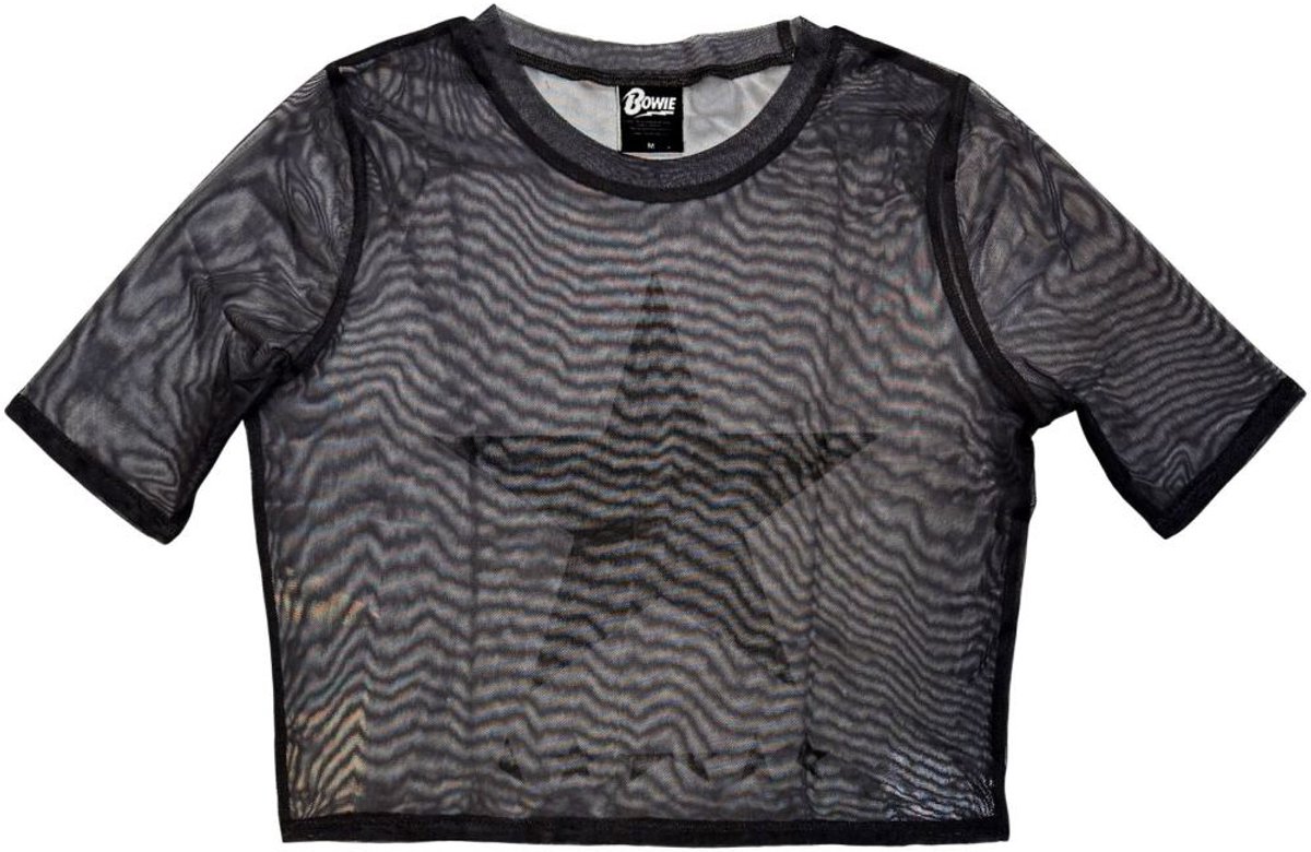 David Bowie - Blackstar Crop top - L - Grijs