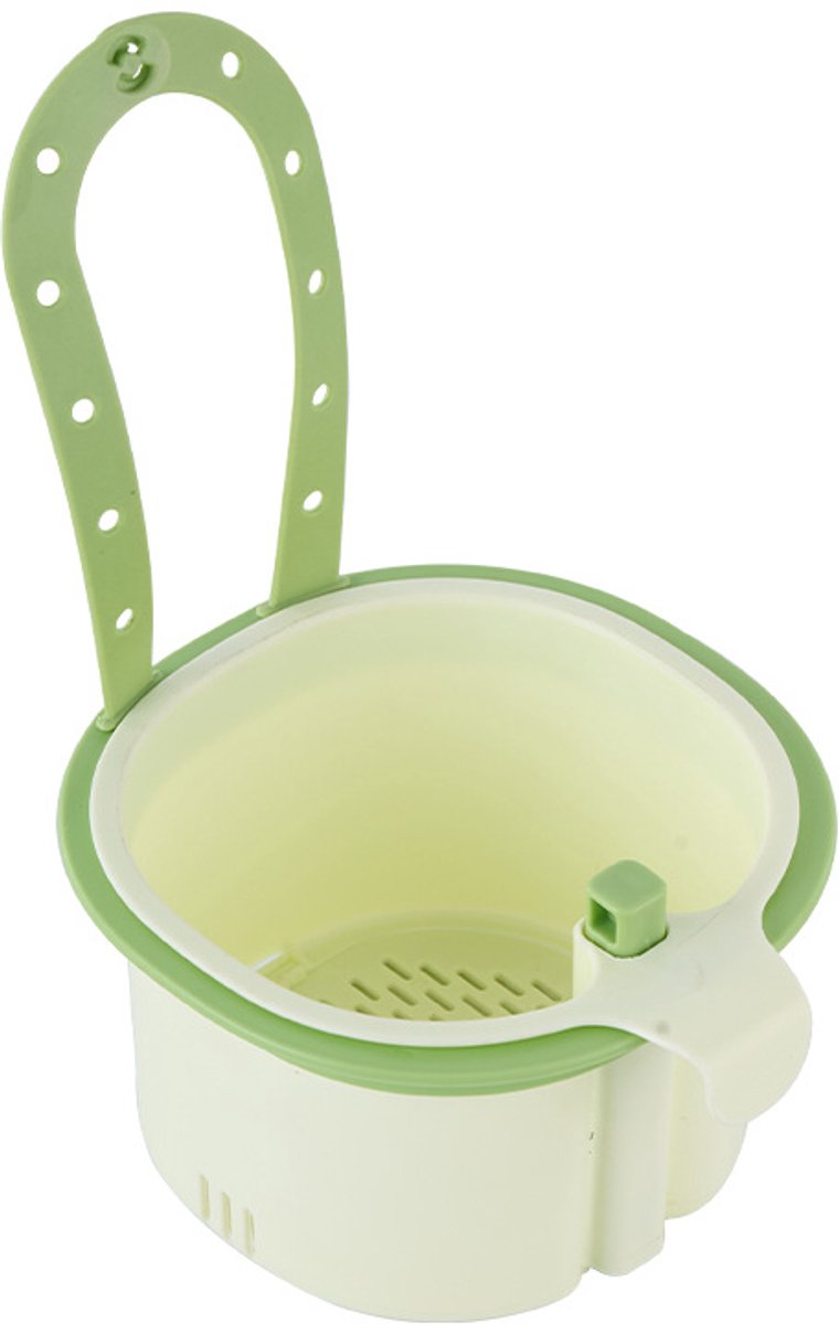 Deze hangende afvoerzeef voor de gootsteen, het cactusvormige kraanfilter en het hangende gootsteenfilter met drukknop vangen voedselresten op, zorgen voor een snelle afvoer, besparen ruimte en houden je handen schoon.
