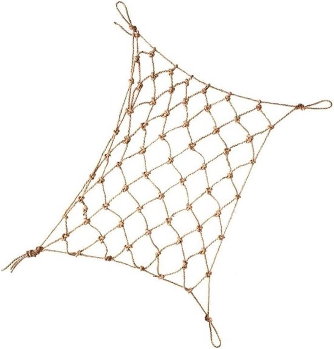 Hennep Veiligheidsnet - Klimnet Balkonnet - Kinderen Beveiligen - Handgemaakt Geweven Net - 4 mm 8 cm - Hennepkleur