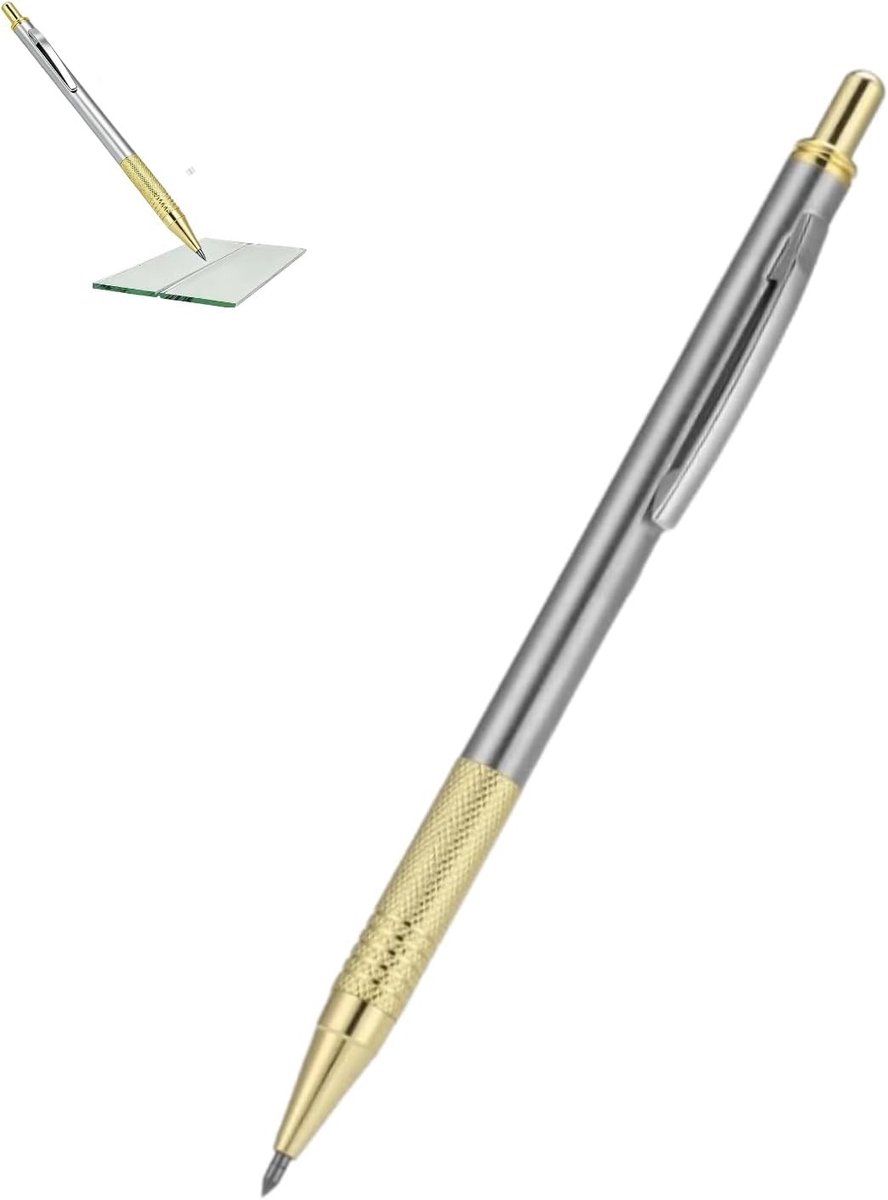 Diamanten Glas Snijpen, 2 Kleuren Glazen Snijder, Metalen Graveerpen voor Precisie Snijden en Lettering