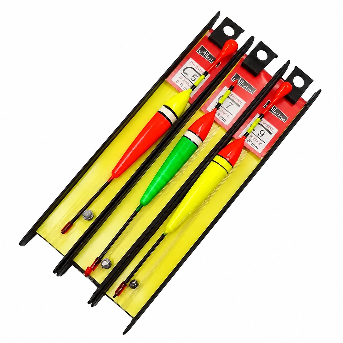 Dobberset - vis dobber - hengelsport - witvis - 3 delig - albatros - dobbers - compleet