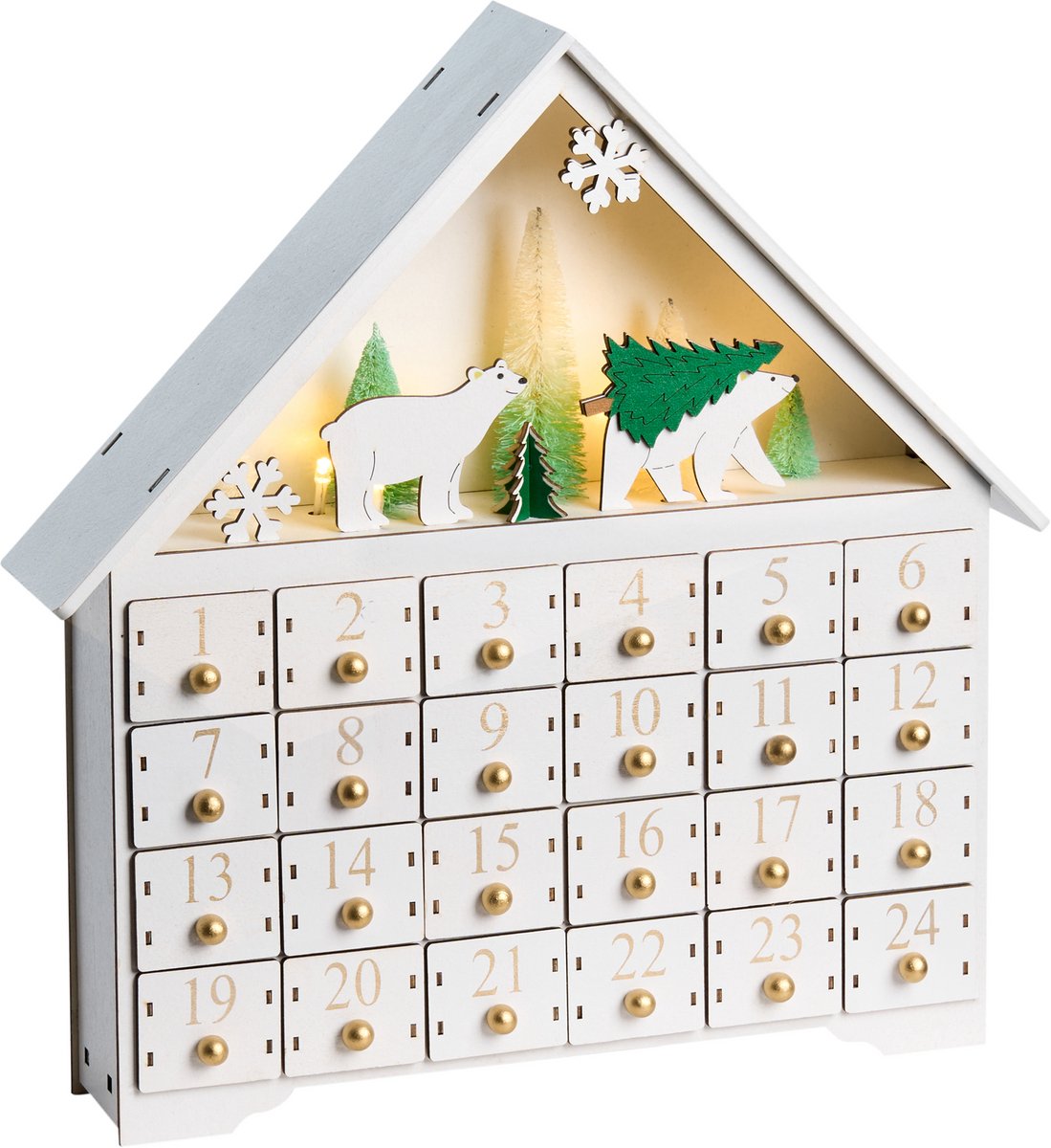 MJOSA - LED kerstdecoratie - Wit - Multiplex