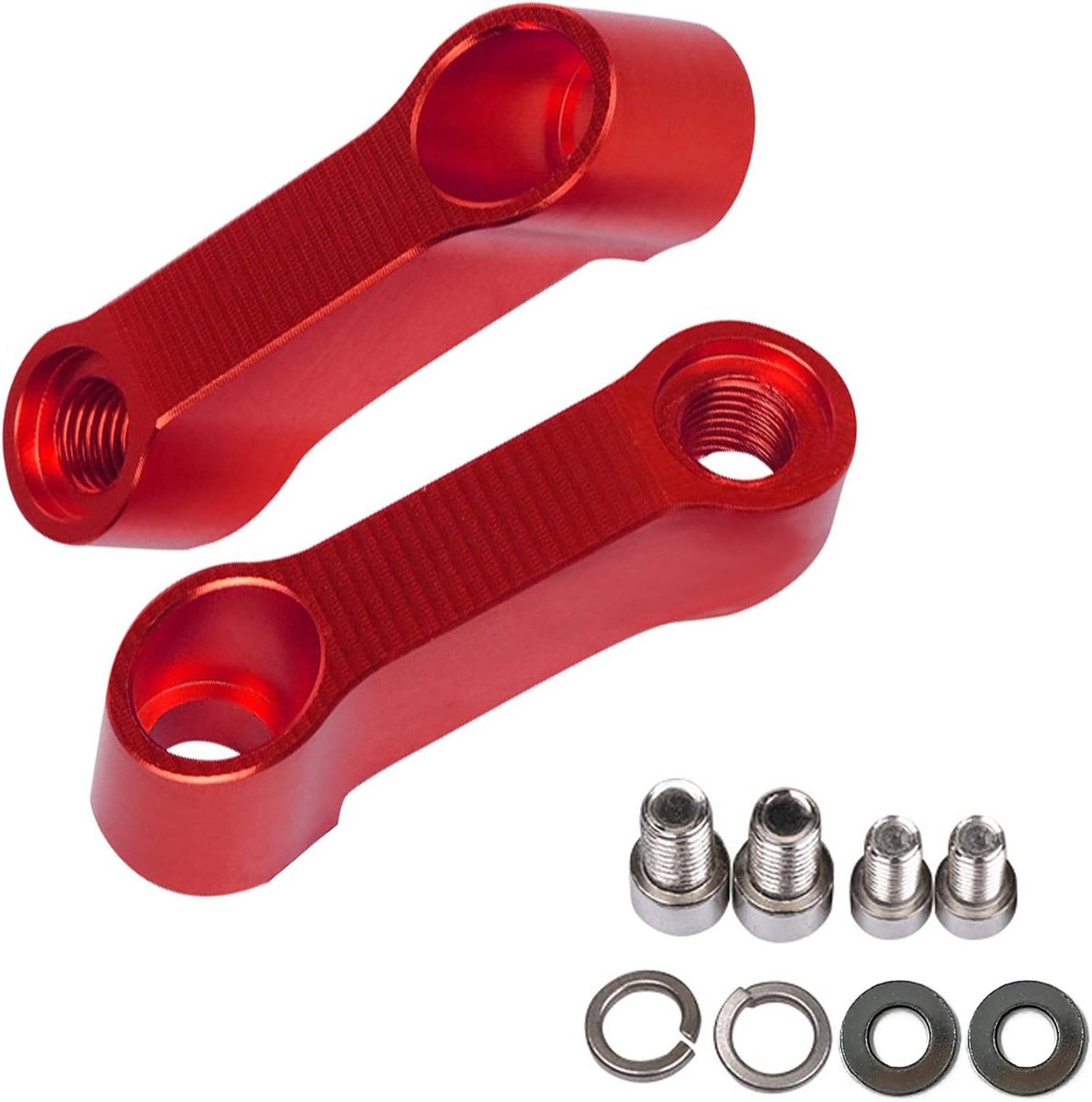 Aluminium Achteruitkijkspiegel Verlengingsadapters voor Motorfietsen, 10mm/8mm, Riser Mount, Verbeterde Zichtbaarheid en Stabiliteit