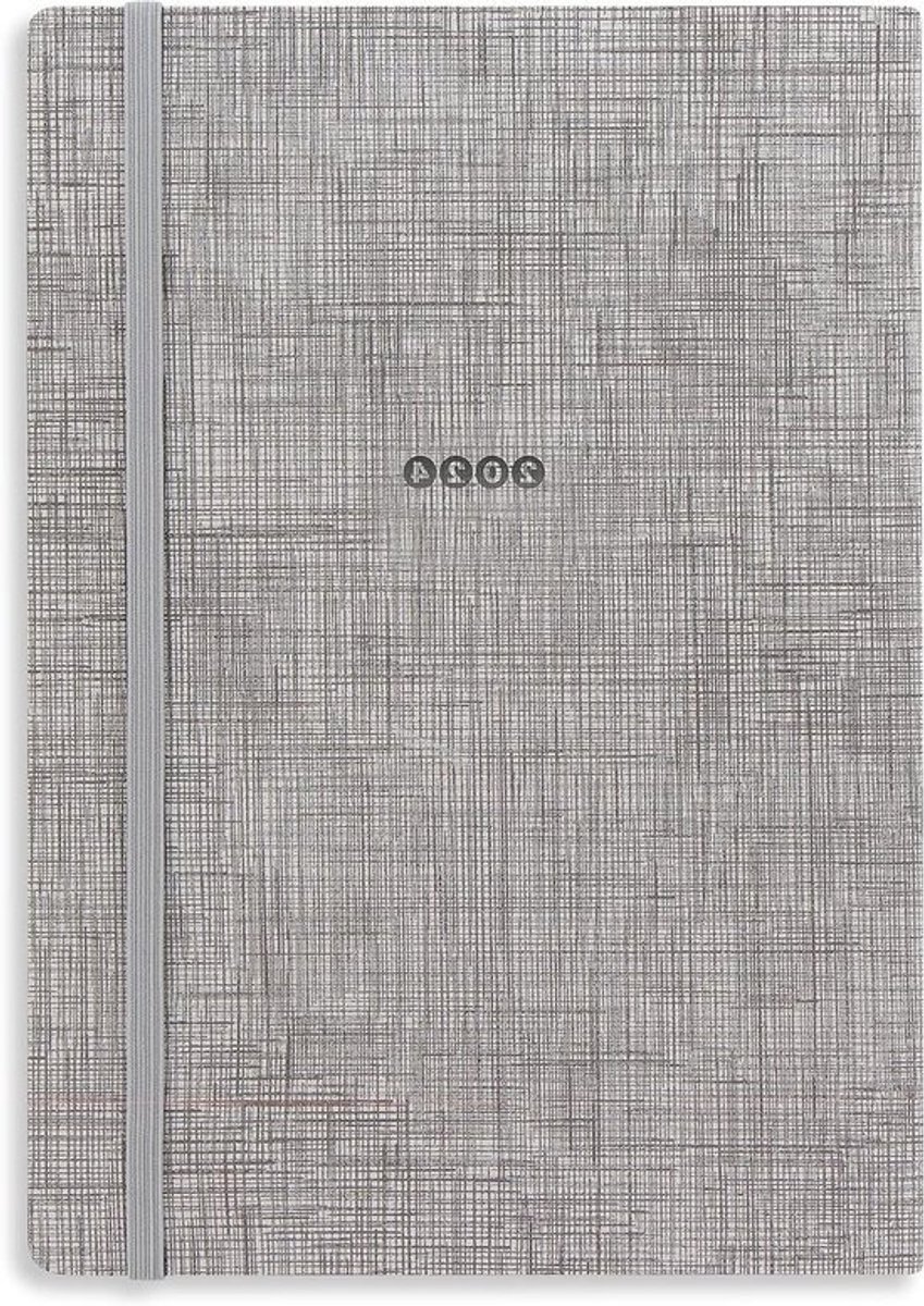 Agenda A5 - Planner Weekoverzicht - Afspraken Plannen - Week op 2 pagina's - 148 x 210 mm - Grijs