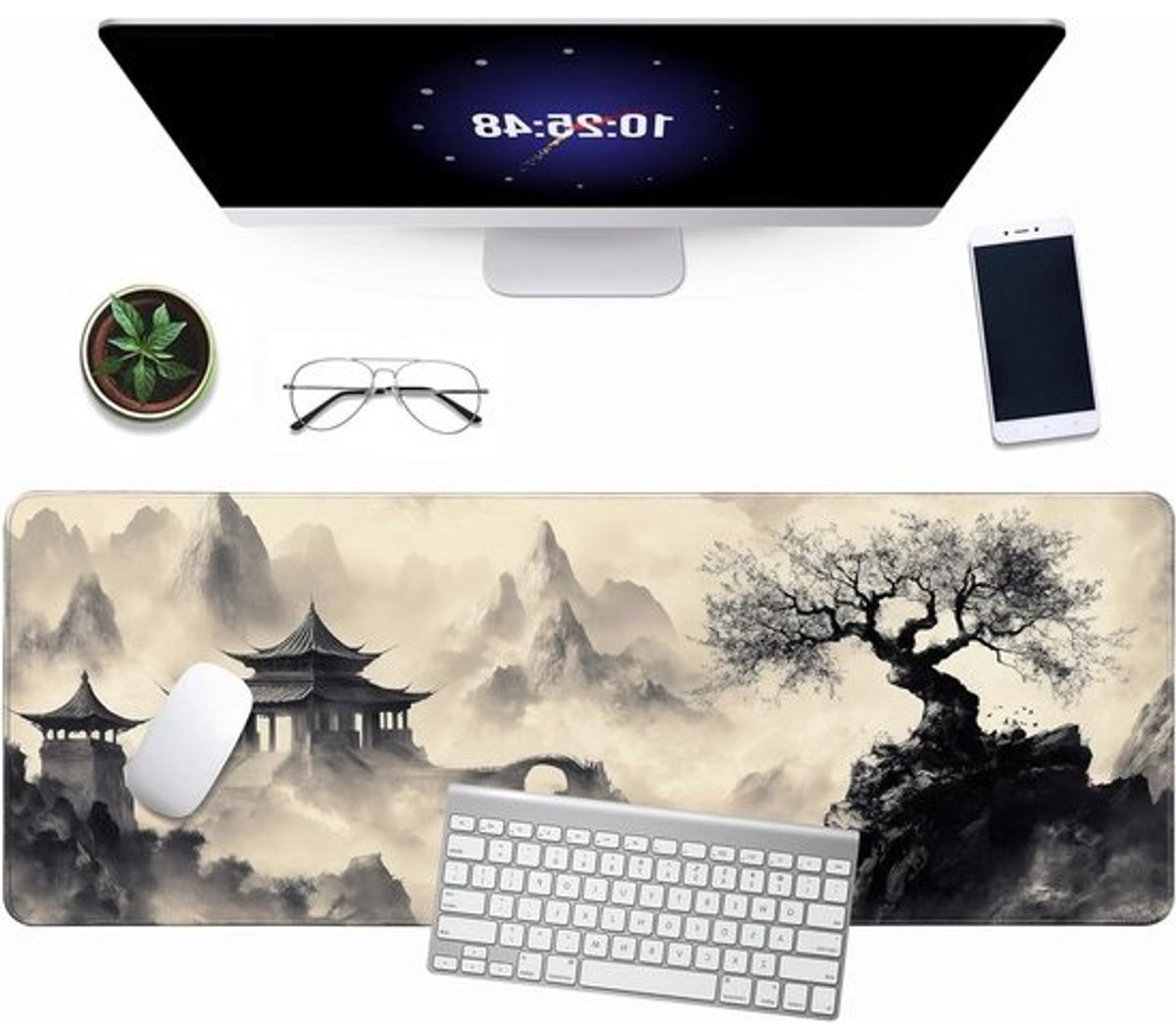 Grote Muismat - Bureauonderlegger XL Muismat - Gaming en Werk - Ultra Glad Oppervlak - 80 x 30 cm
