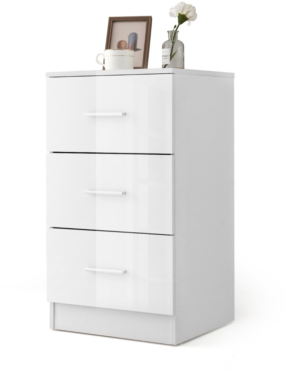 SureDeal® - Bureaukast - Lade Dossierkast Duurzame - 37,1x34,2x66,5 cm - Wit
