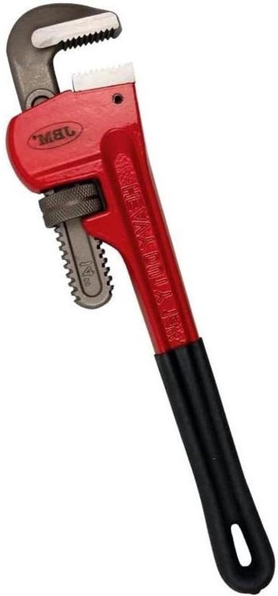 Pijptang - Stilson Sleutel - Pipes Aandraaien - Gegoten Handvat - 350 mm - Rood