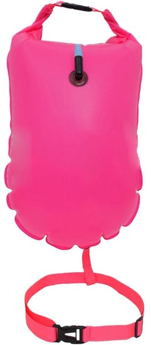 Zwem Trekboei - Zwemdrijver Water - Verbeter Zwemmen - Waterdichte Opslag - 36x69cm - Heet Roze