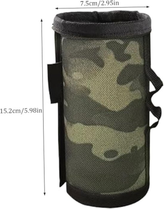 Gasfles Opbergtas voor Camping - Zwart Camouflage — afbeelding 2