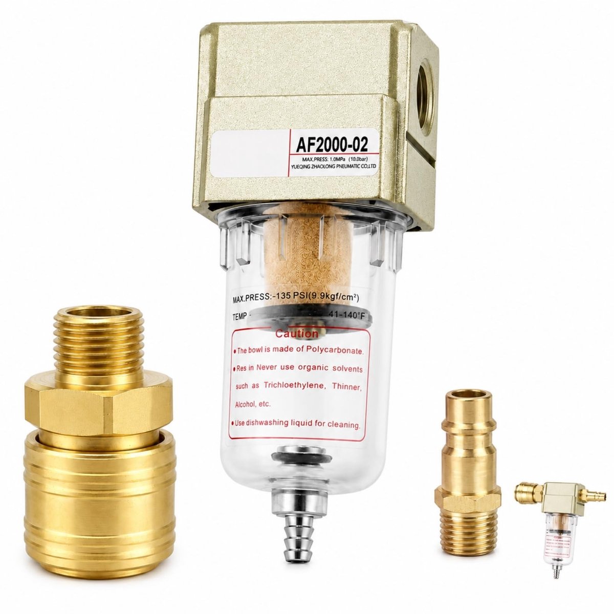 Waterafscheider voor Perslucht - 1/4 inch