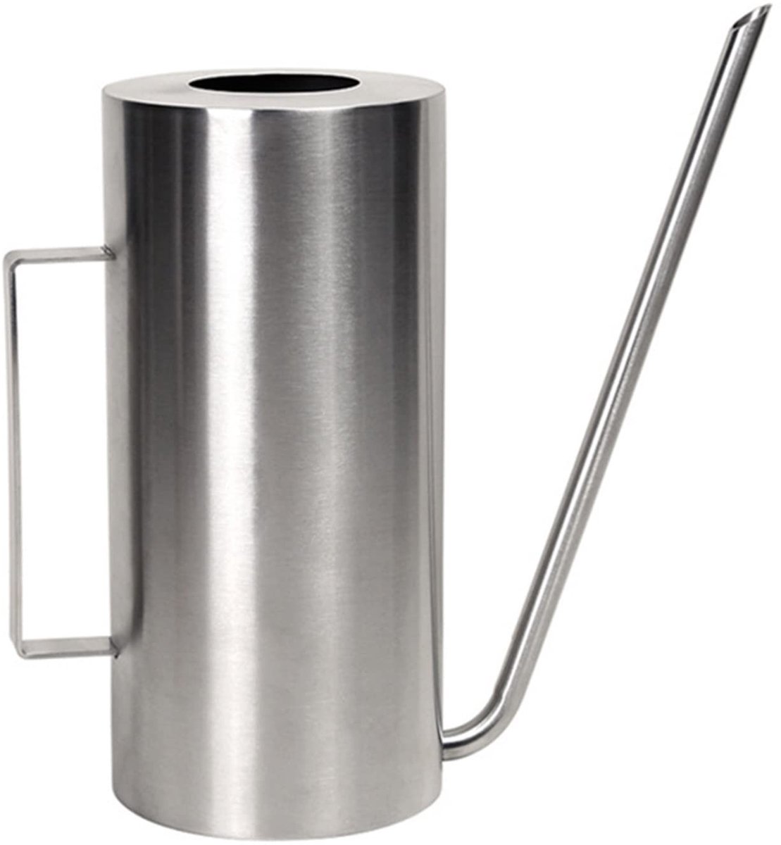 Gieter met lange tuit - 1.5L voor tuinplanten - Zilver