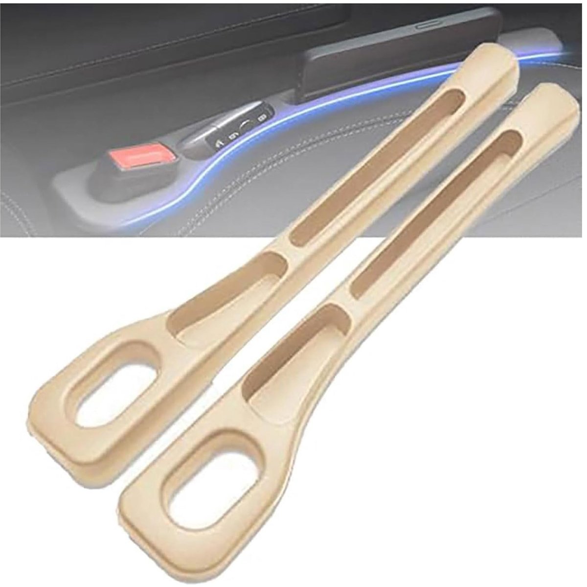 2 stuks autostoel kierenvullers - Beige
