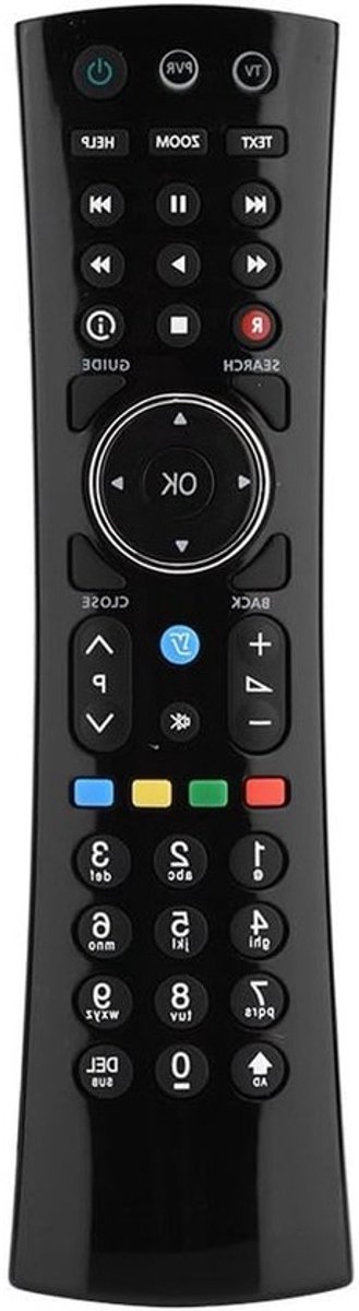 Vervangende Afstandsbediening - Universele Controller - TV Bediening - Geen Installatie Nodig - 8 Meter Bereik - Zwart