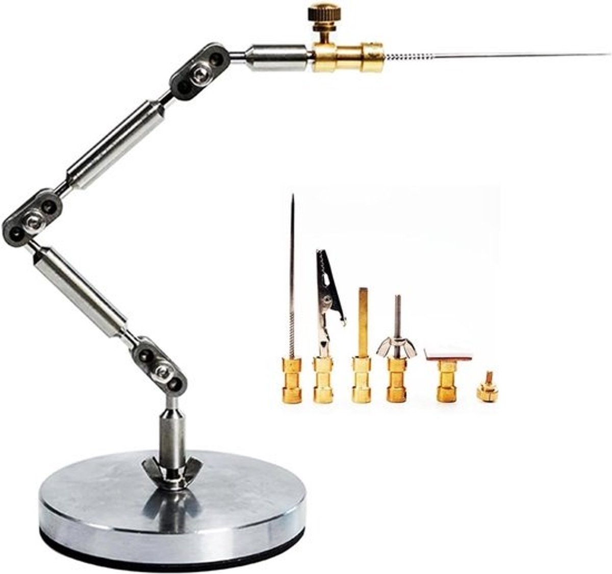 Stop Motion Rig - Animatie Studio Tool - Karakter Beweging - CNC Bewerkte RVS - 25 cm Armlengte - Zilverkleurig