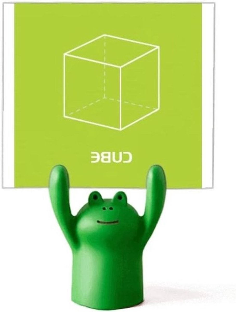 Kikker Memo Houder - Cartoon Dier Clip - Bureau Organisatie - Hars Materiaal - 4 x 5 cm - Meerkleurig