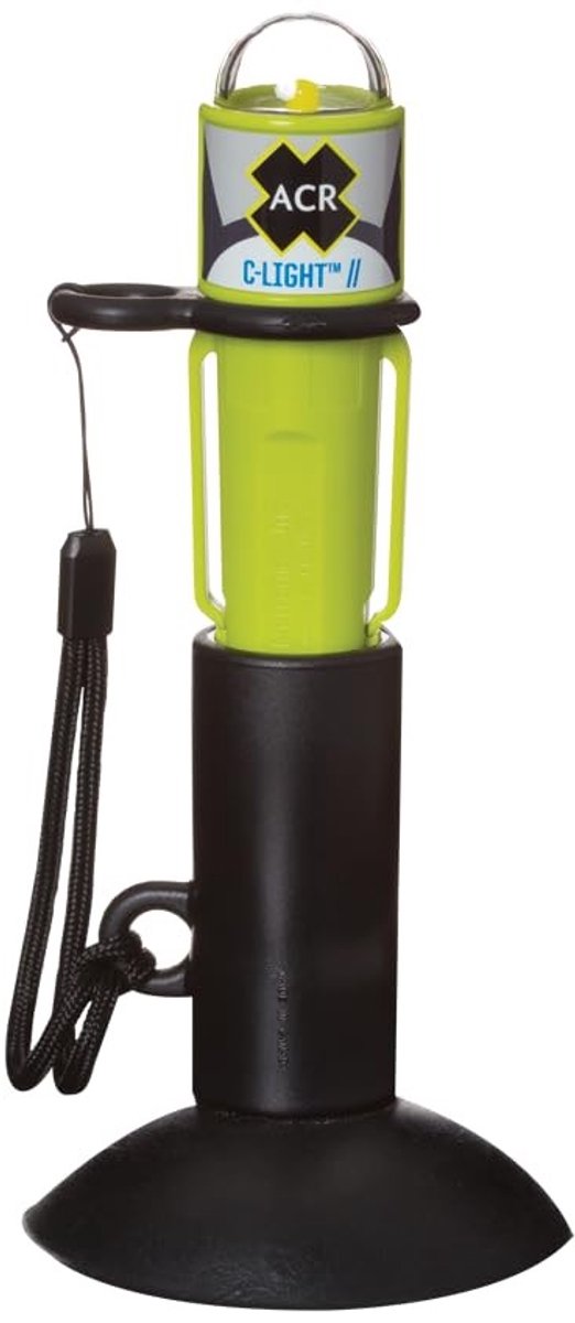 LED Zee Lamp - Compact met Zuignapbevestiging - Zwart/Geel