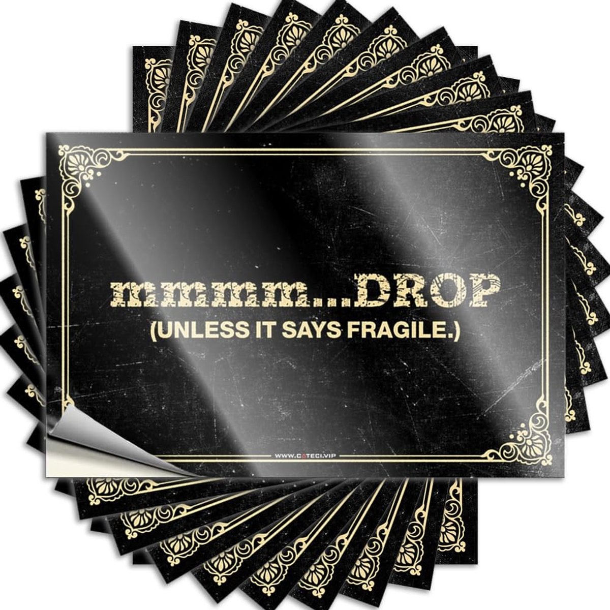 Muurdecoratie Sticker - Zelfklevend PVC - 12 x 18 cm
