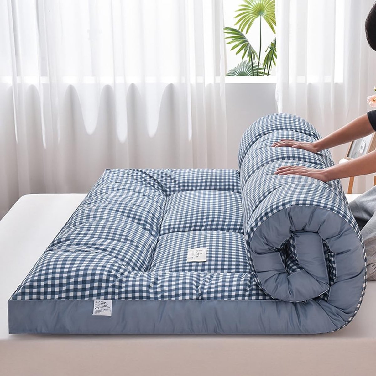 Vouwbare Futonmatras - 90 x 200 cm - Ademend