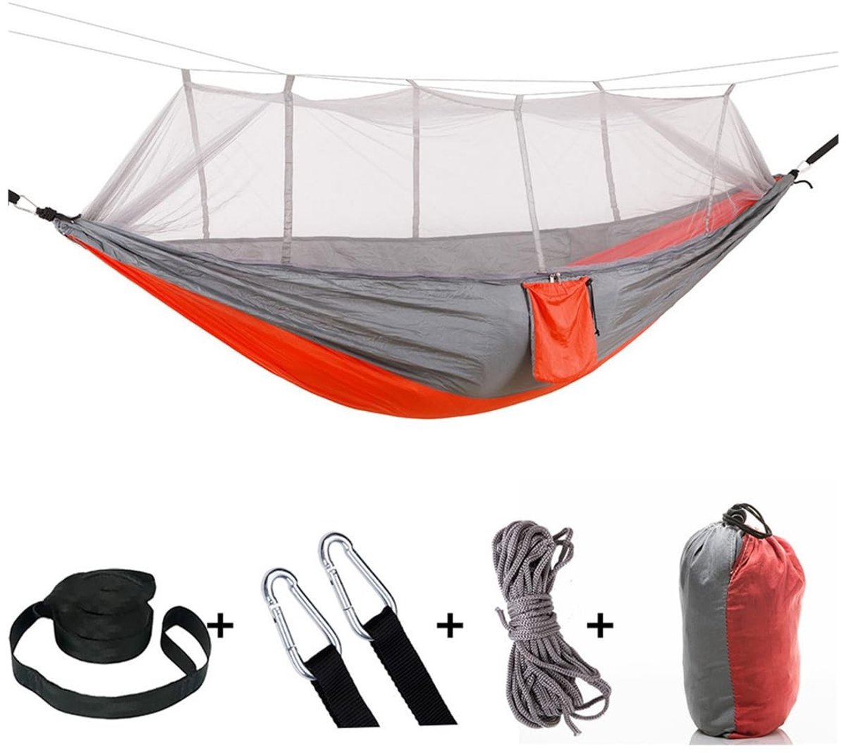 Outdoor Hangmat met Muggennet - Draagbare Trekking Hangmat