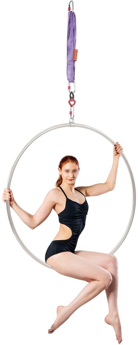 Acrobatiek Ring - 360° draaibaar - 95 cm - Voor luchtyoga en fitness