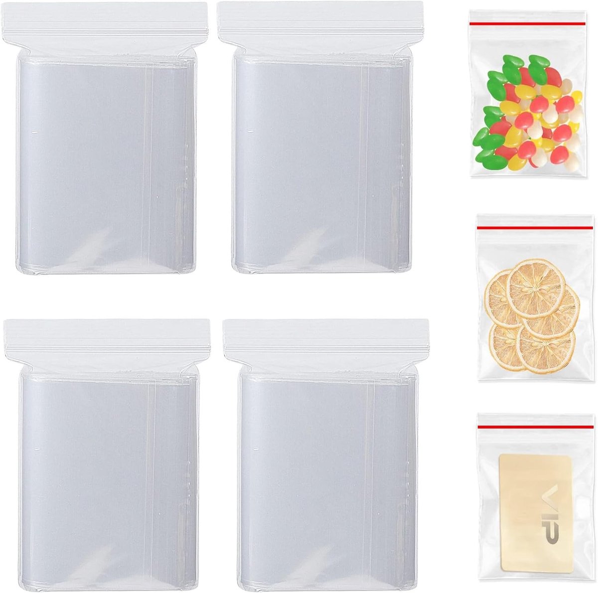 Transparante Zelfklevende Cellofaanzakken 4x6cm - 400 Stuks - Voedselveilige Verpakkingszakken voor Bakkerij en Snacks
