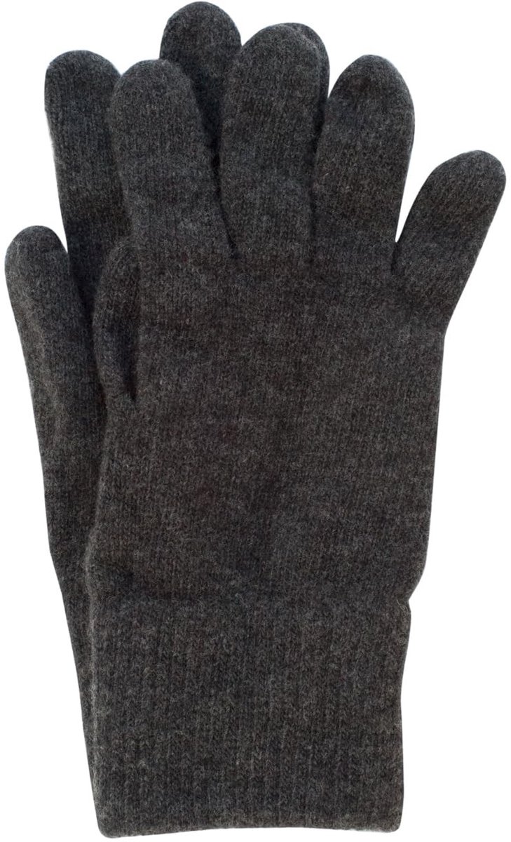 Vingerhandschoenen van 100% Merino Wol - Anthraciet