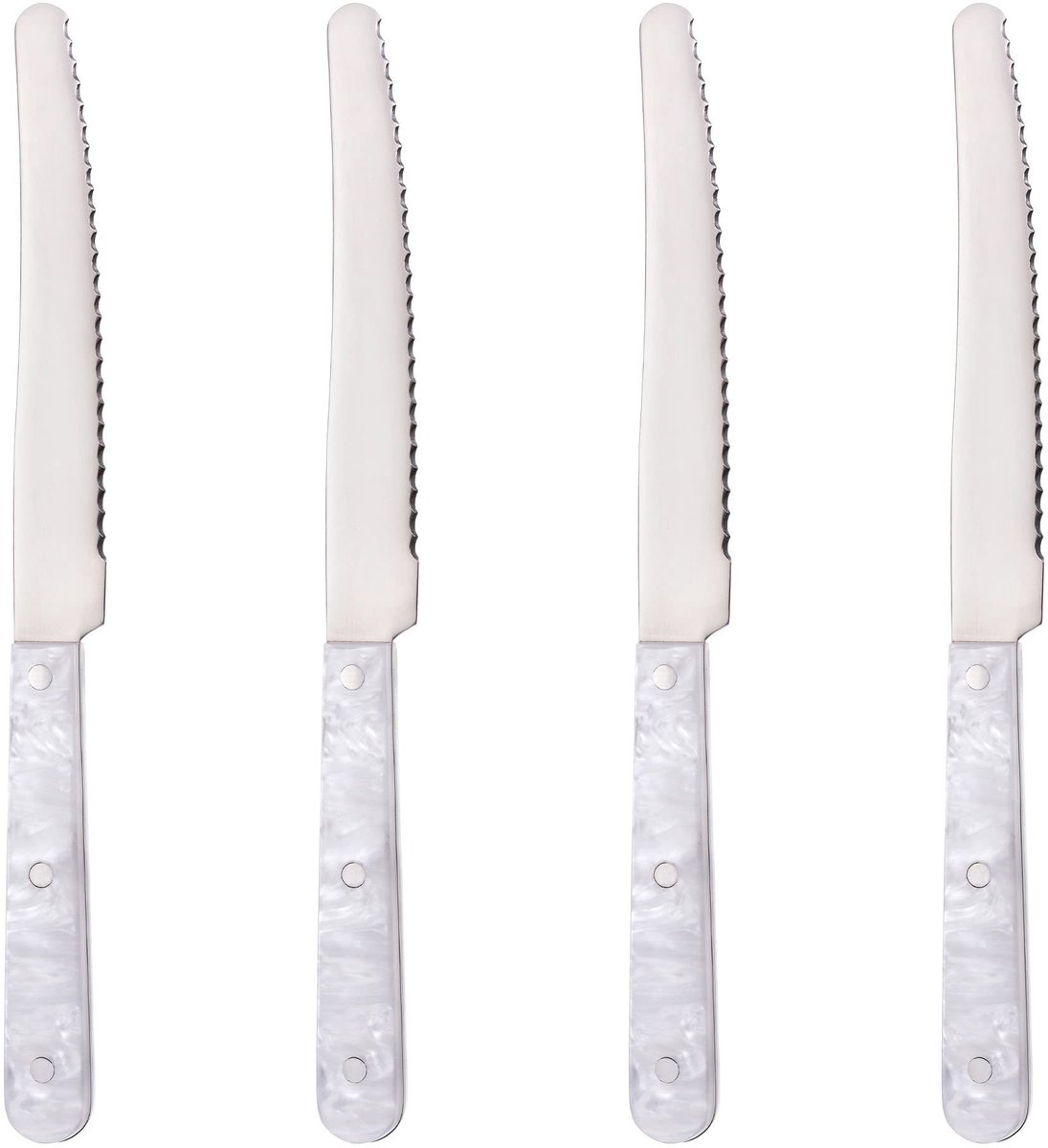 Tafelmes Set - 4 Stuks - Moederparel Look - Geschikt voor Sandwiches