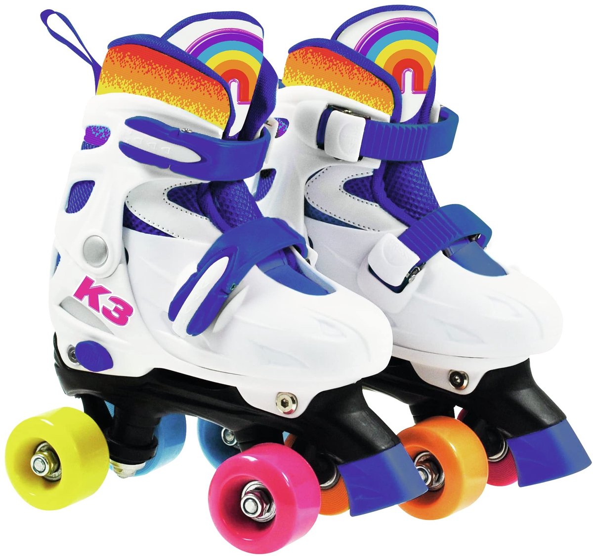Roller Skates - Verstelbaar in 4 maten - Kleur Rainbow