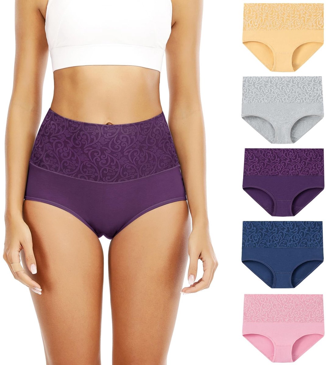 Dames Ondergoed Hoog Taille - Multicolor Panty's Multipack