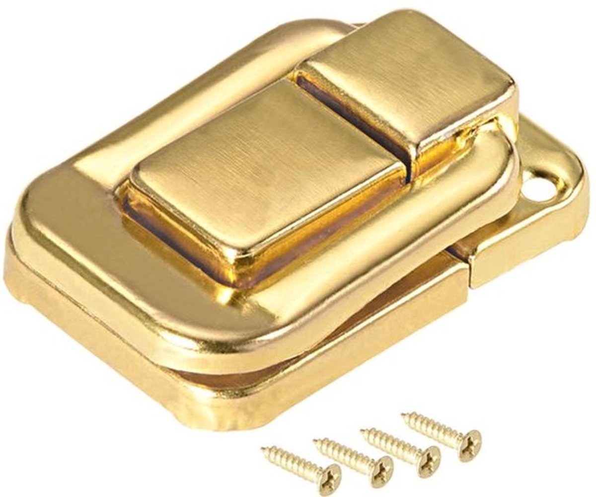 Toggle Lock 48mm Goud Decoratieve Vergrendeling - Inclusief 2 Stuks Bevestigingsschroeven