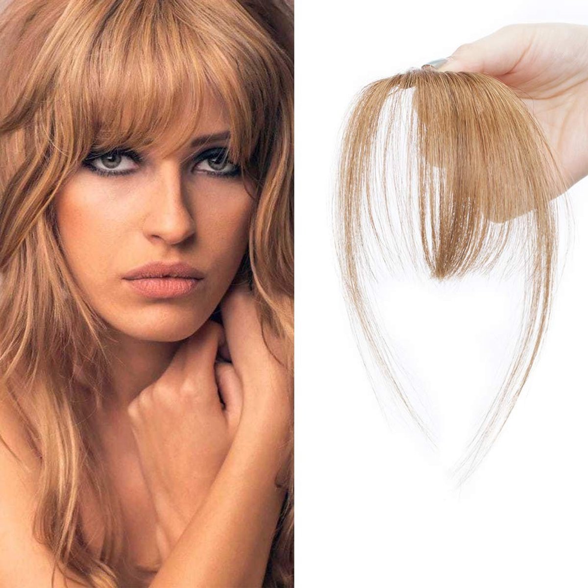Clip-In Pony Haarstuk - 100% Remy Lichte Bruine Extensions