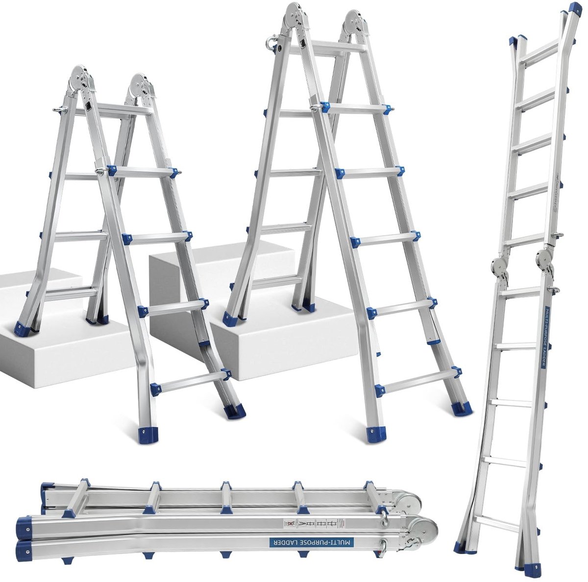 Multifunctionele Ladder - 3-in-1 Aluminium - Maximaal 514 cm