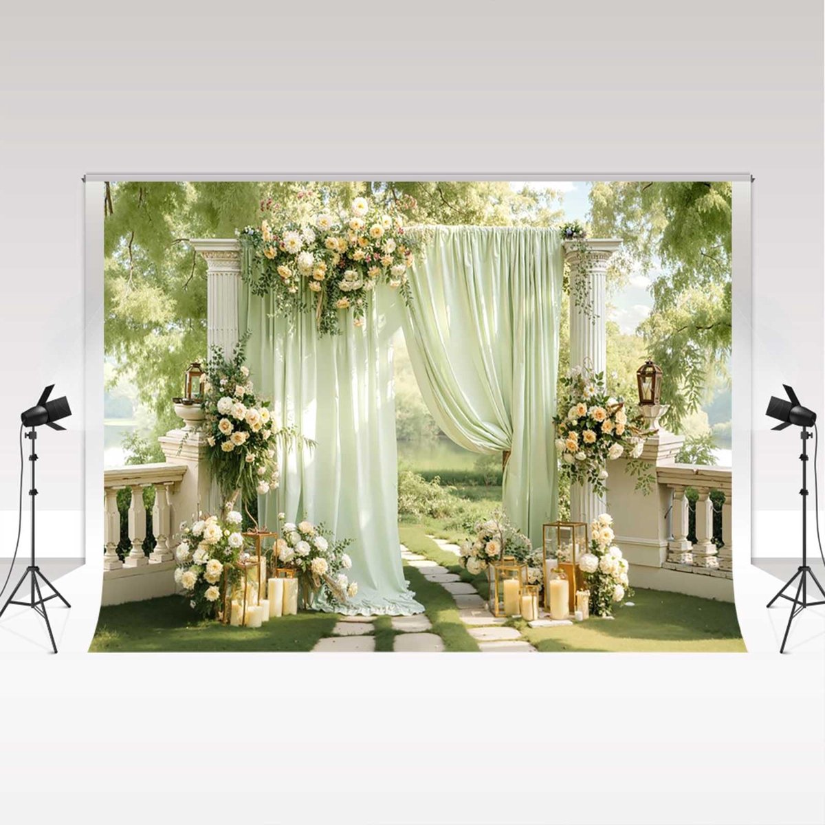 Fotografie Achtergrond 3 x 2,5 m - Bruiloft Decoratie