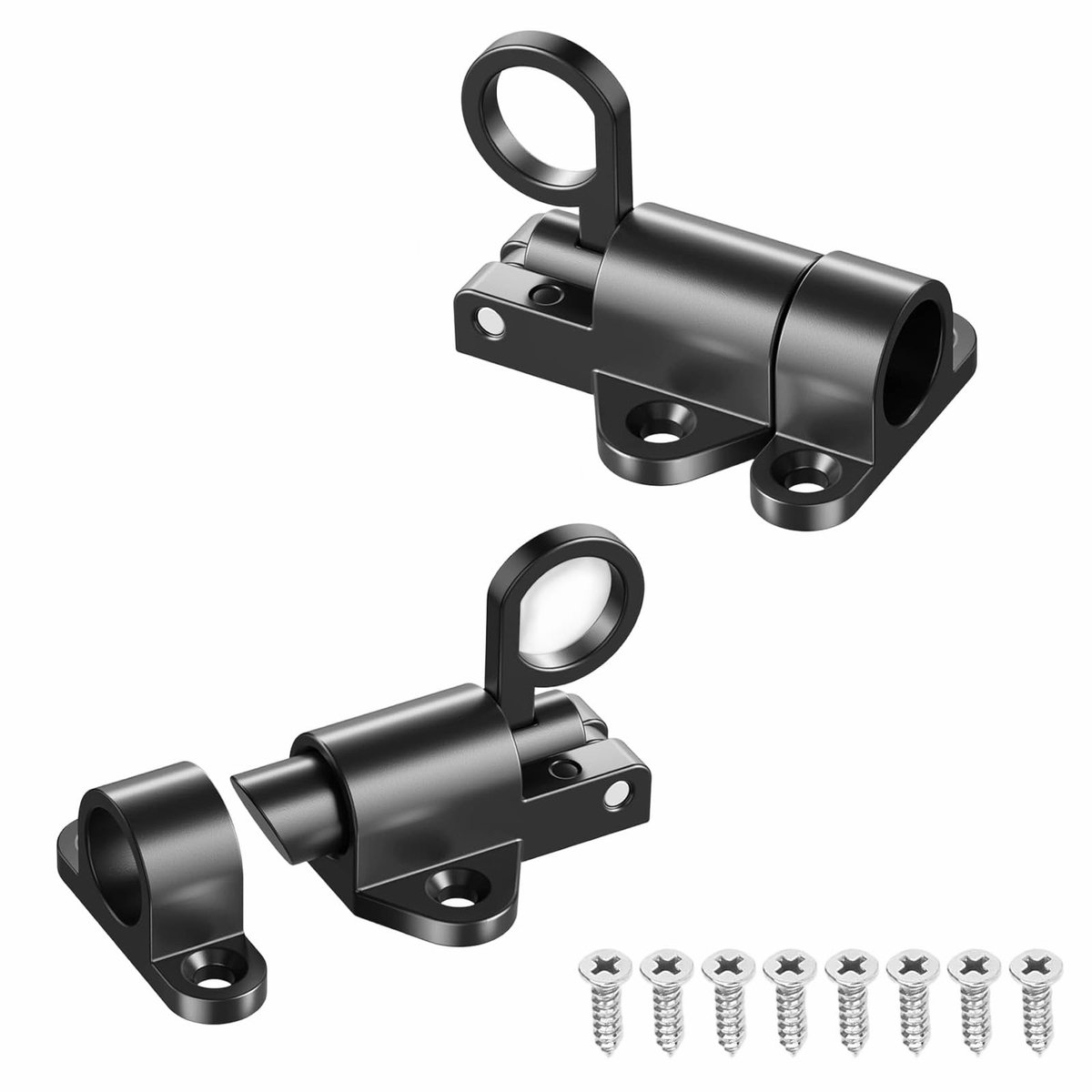Veergrendel - Met Automatische Vergrendeling - Voor Deuren - 2 stuks