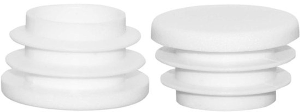 Plastic Dop - Buis Inzetstuk - Meubels Beschermen - Anti-kras - 25 mm - Wit