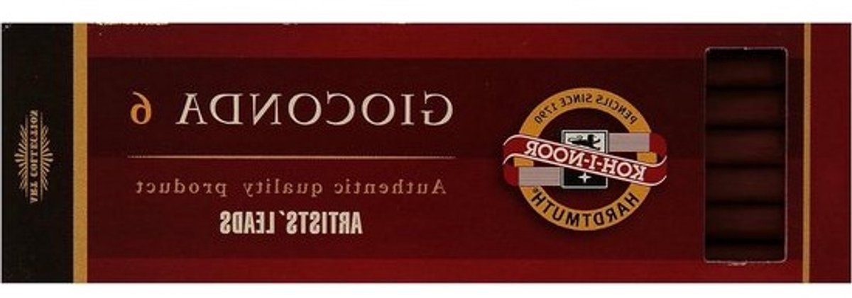Kunstenaarskrijt Vulling - Potlood Vulling Tekenkrijt - Schetsen Tekenen - 5.6 mm Stiftdikte - 120 mm Lengte - Bruin