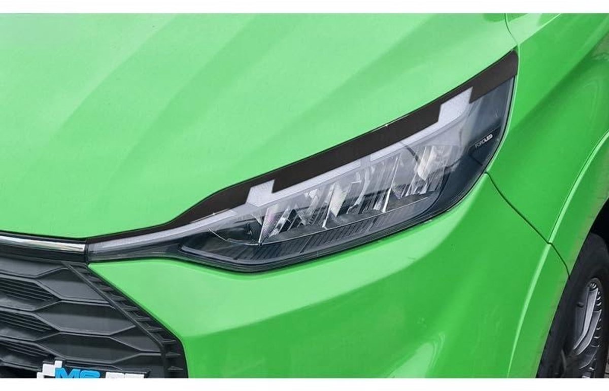 Koplamp Spoilers voor Ford Transit Custom 2023- - ABS Glanzend Zwart