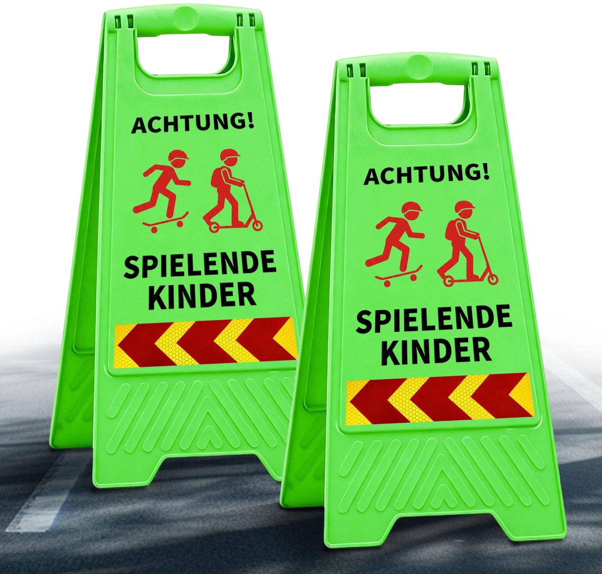 Kindersignalen Set van 2 - Opvouwbaar en Weerbestendig